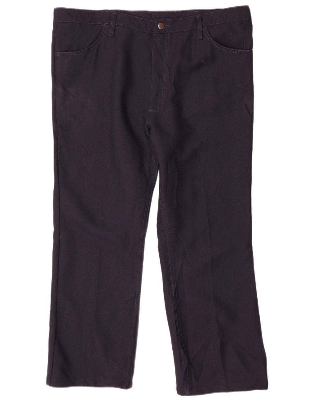 Pantaloni casual dritti da uomo WRANGLER W40 L27 poliestere blu navy