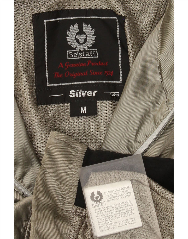 Giubbotto bomber da donna Belstaff UK 14 nylon color block grigio medio