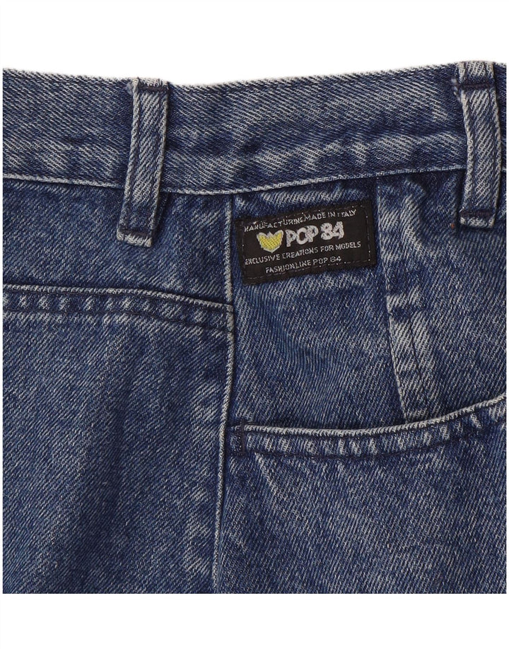Gonna in denim da donna POP 84 IT 46 grande W28 cotone blu