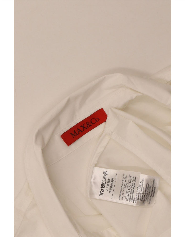 Camicia da donna Max & Co. UK 4 XS cotone bianco