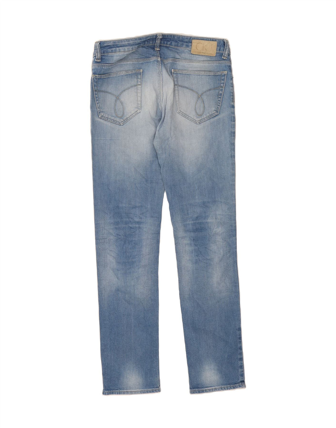 CALVIN KLEIN Womens Slim Jeans W33 L32 Blue Cotton Vintage Calvin Klein and Second-Hand Calvin Klein from Messina Hembry 