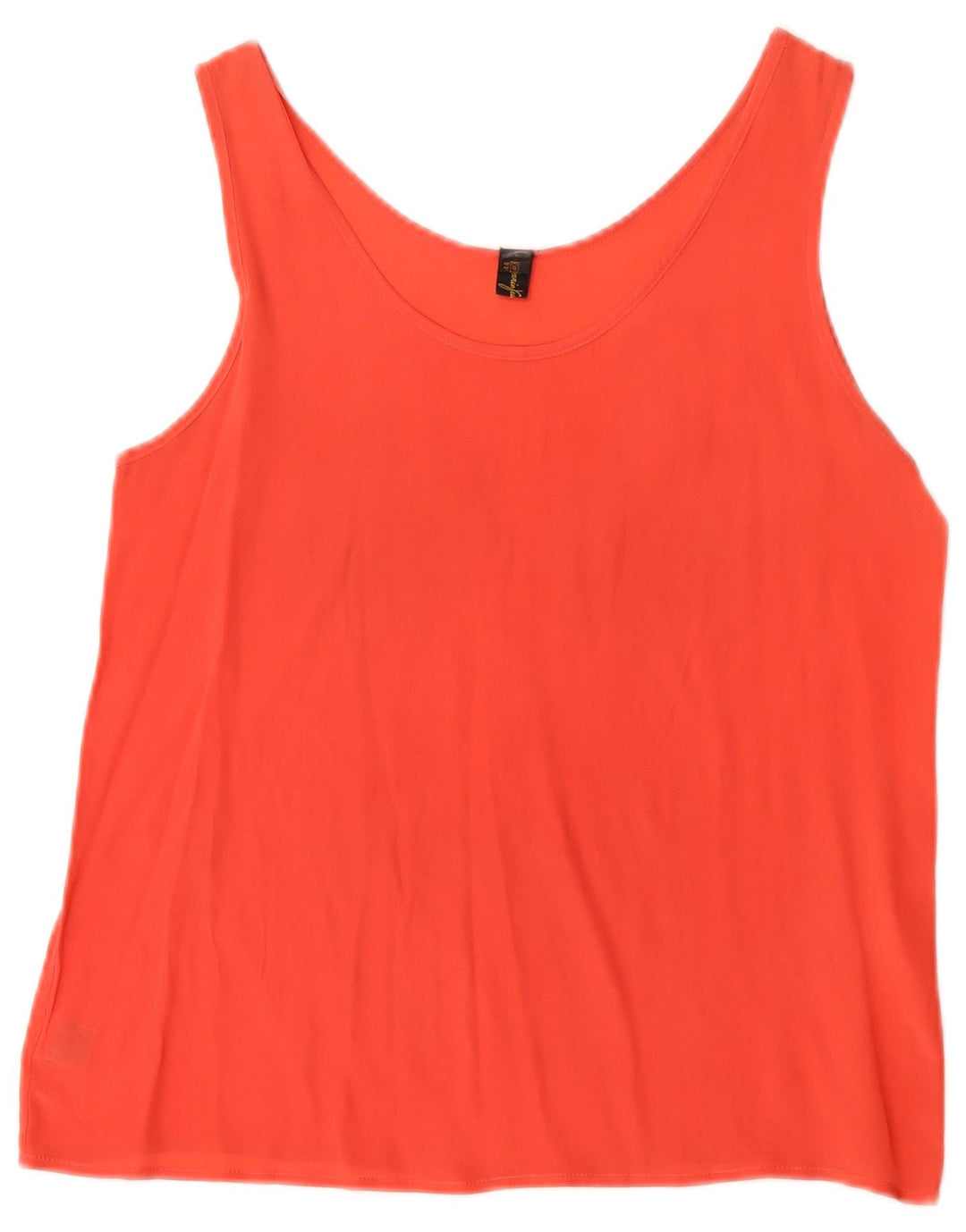 Camicetta senza maniche vintage da donna IT 40 piccola rossa