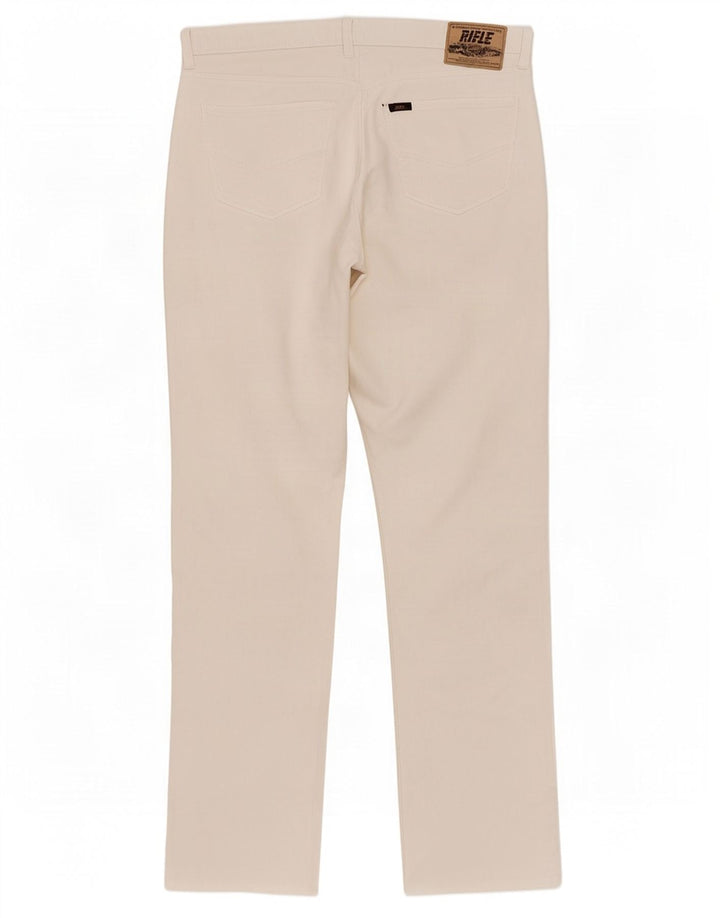 Jeans dritti da uomo Rifle W34 L32 cotone bianco