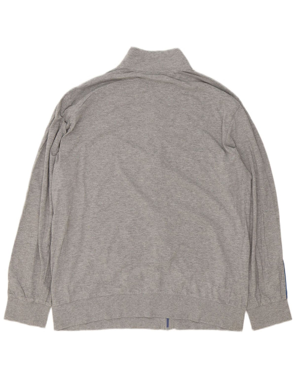 Giacca da tuta da uomo Lotto 2XL in cotone color block grigio