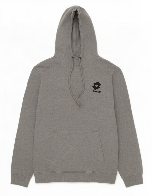 Maglione con cappuccio da uomo Lotto piccolo in cotone chiazzato grigio