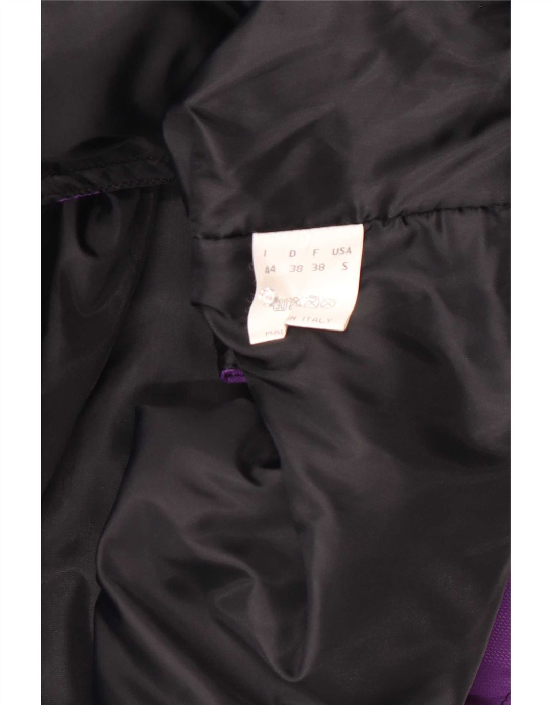 Gilet oversize da donna vintage IT 44 Poliammide geometrica viola medio