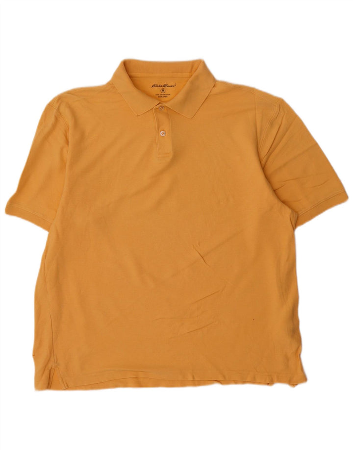 Polo da uomo Eddie Bauer in cotone giallo medio