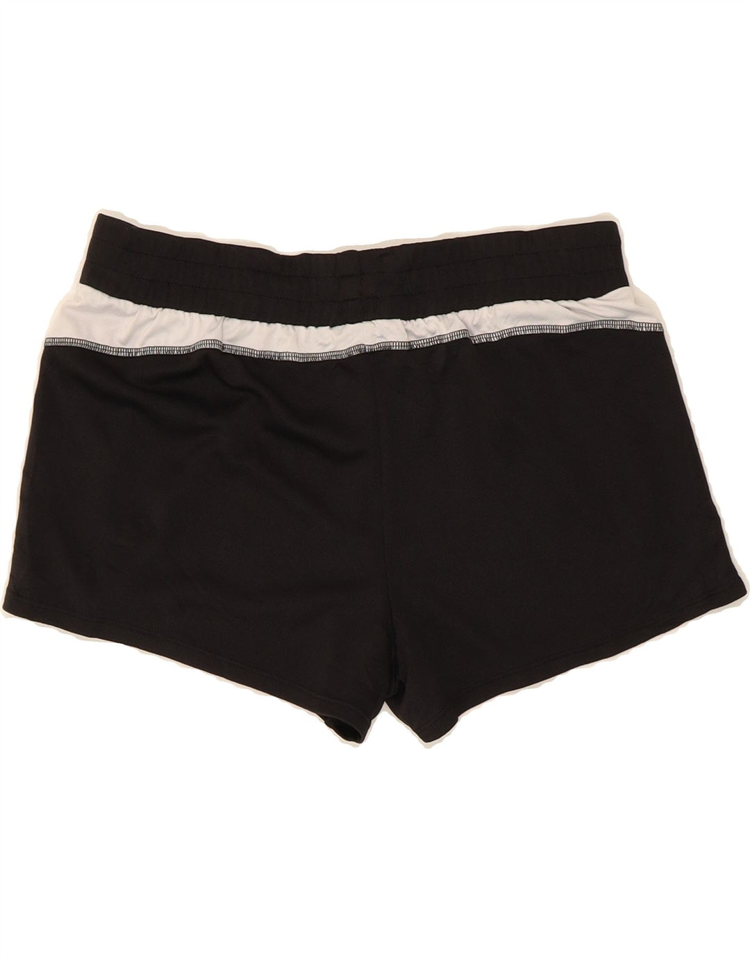FILA Womens Sport Shorts UK 14 Medium  Black Colourblock Polyester Vintage Fila and Second-Hand Fila from Messina Hembry 