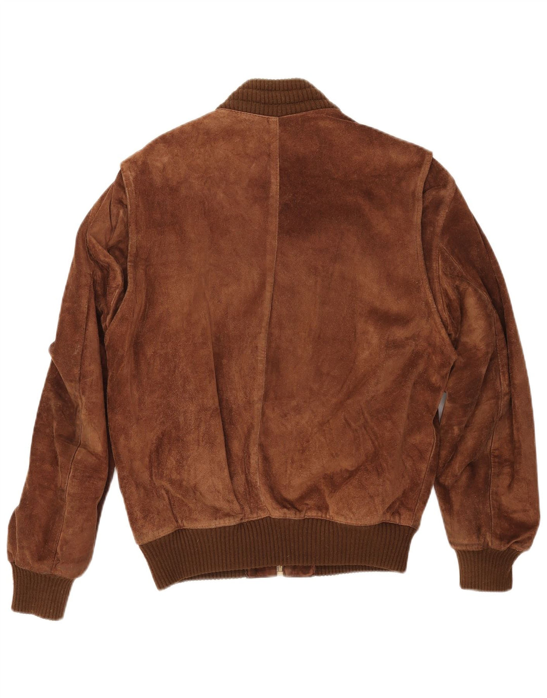Giubbotto bomber da uomo in pelle scamosciata VINTAGE IT 52 XL Marrone