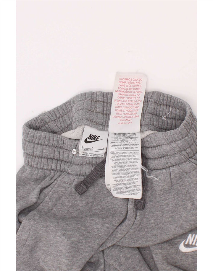 Pantaloni della tuta da ragazzo Nike Joggers 8-9 anni piccoli in cotone grigio