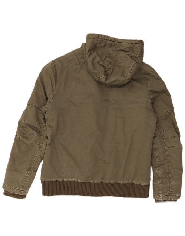 Giacca utility con cappuccio da uomo Mustang UK 38 cotone kaki medio