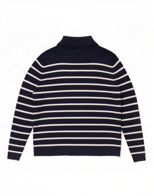 Maglione maglione a collo alto da donna Marks & Spencer UK 20 2XL Blu navy