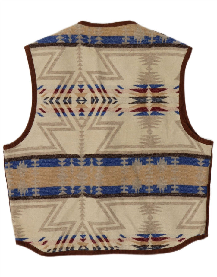 Gilet da uomo MULTIBLU UK 40 Large Beige Fair Isle