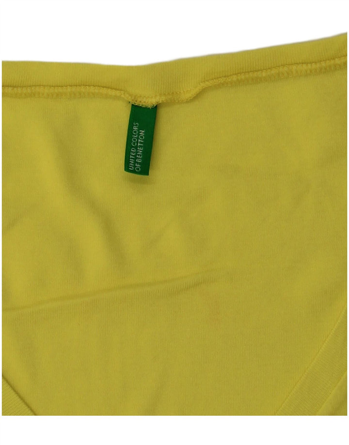 T-shirt da donna Benetton Top UK 10 piccola gialla