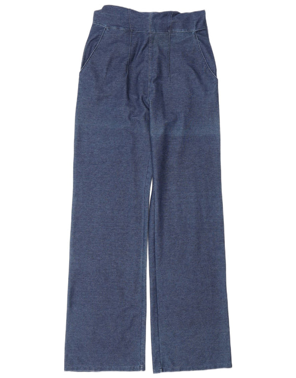 Tuta in denim senza maniche da donna Damyller UK 10 piccola in cotone blu navy