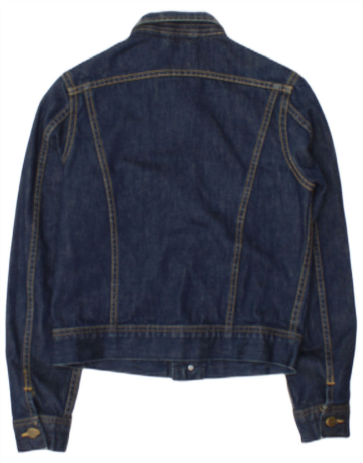 Giacca in denim da donna Lee UK 10 piccola in cotone blu navy