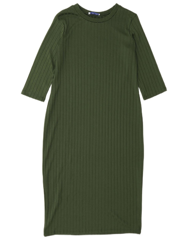 Abito maglione Zara da donna con maniche a 3/4 UK 12 Verde medio