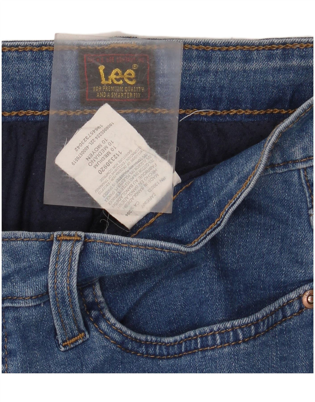 Gonna in denim da donna LEE US 10 Large W32 in cotone blu