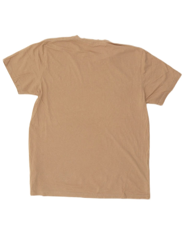 T-shirt grafica da uomo Jack & Jones Top XL in cotone beige