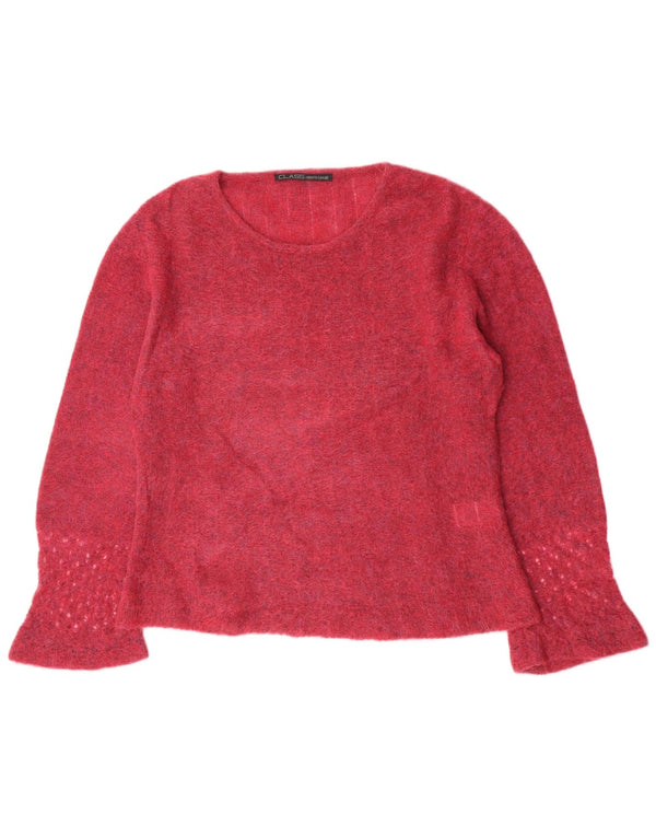 Maglione da donna con scollo a barca Roberto Cavalli IT 48 XL Mohair marrone