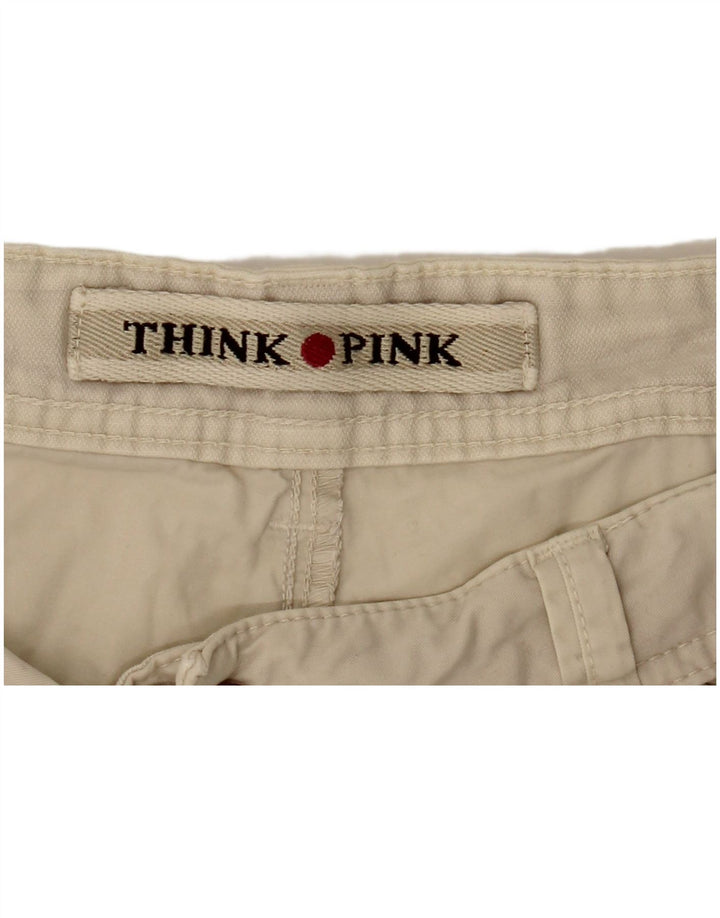 Pantaloncini chino da uomo Think Pink W36 Large Beige
