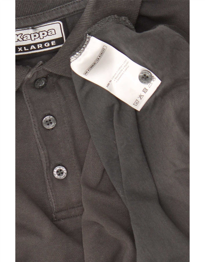 Polo Kappa Uomo XL Cotone Grigio