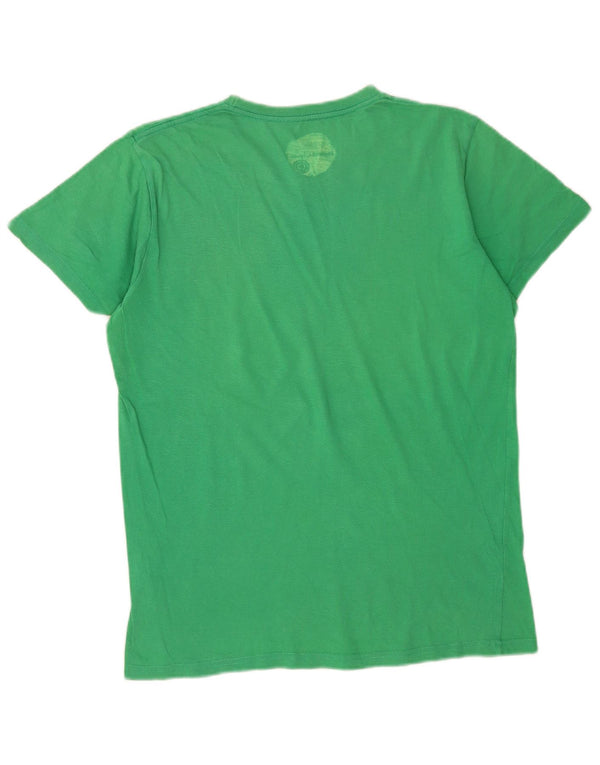 T-shirt grafica da uomo Element Top in cotone verde medio