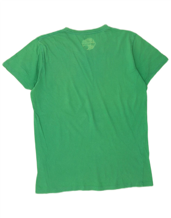 T-shirt grafica da uomo Element Top in cotone verde medio