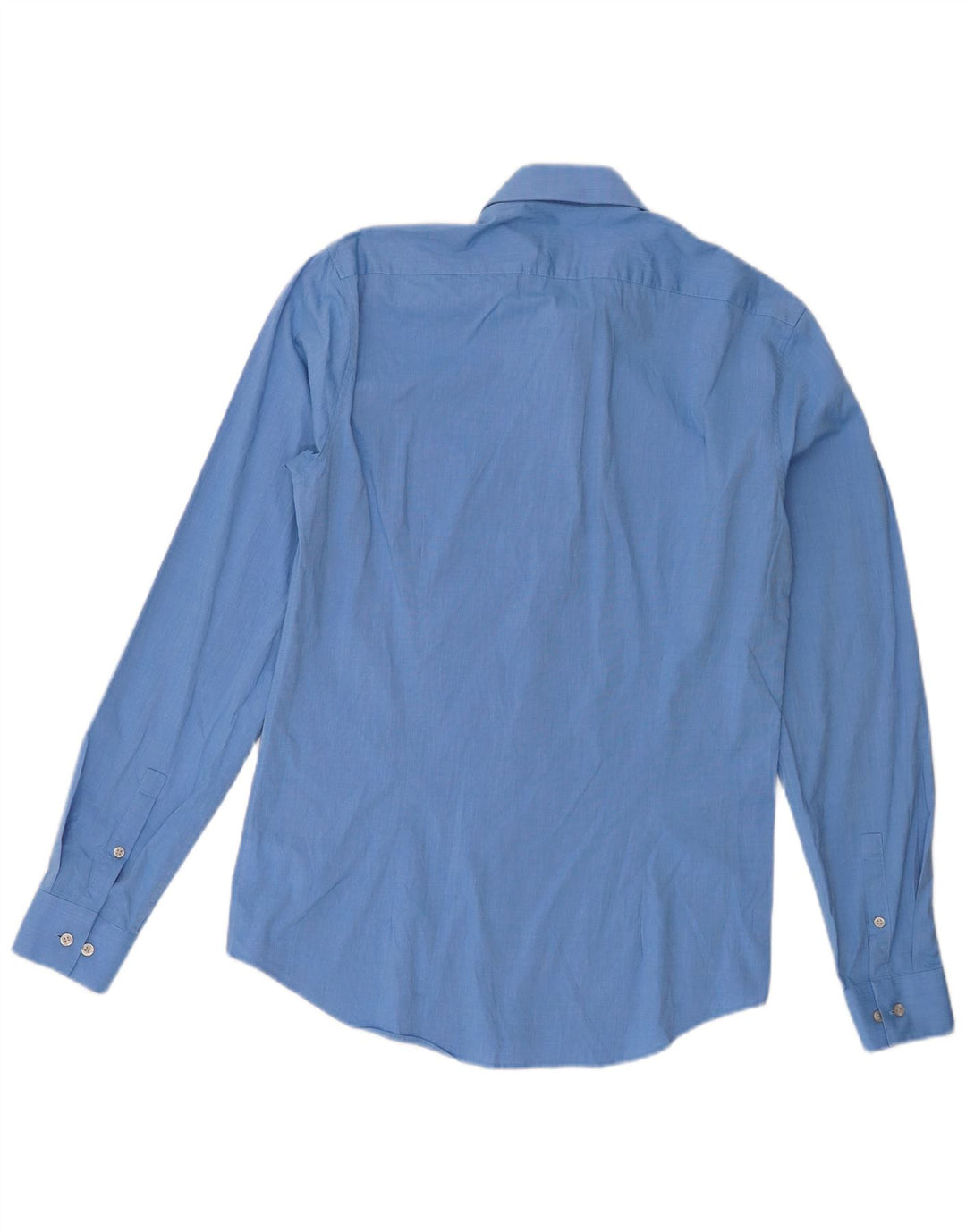 Camicia slim fit da uomo Calvin Klein taglia 38 15 cotone blu medio