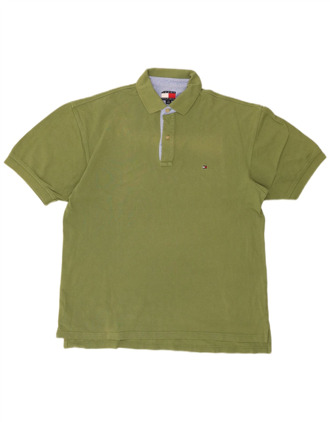 TOMMY HILFIGER Polo da uomo grande in cotone verde