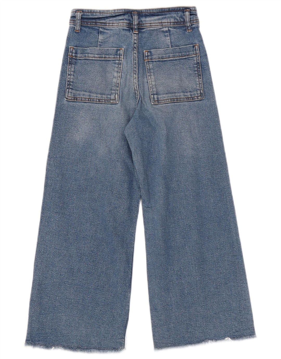 Jeans ZARA a gamba larga per bambina 9-10 anni W24 L22 Blu