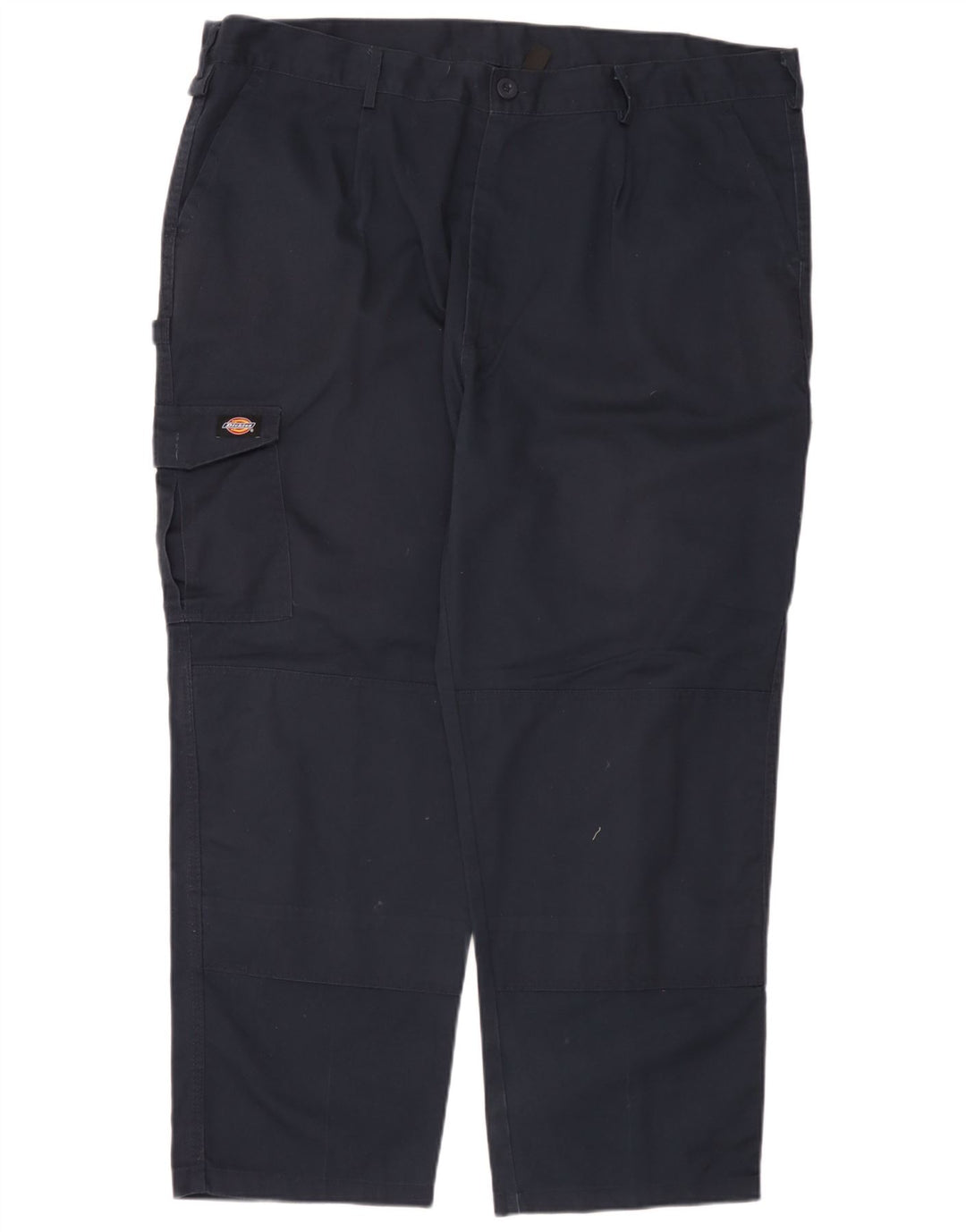 Pantaloni cargo dritti da uomo Dickies W44 L28 poliestere blu navy