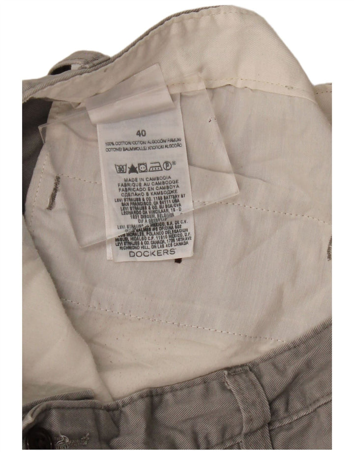 DOCKERS Pantaloncini cargo da uomo W40 XL Cotone grigio
