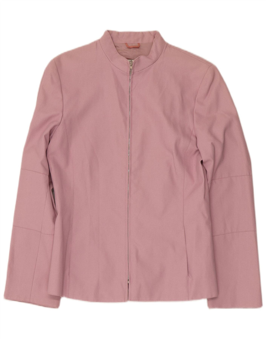 Giacca blazer con zip intera da donna Marella UK 10 piccola in cotone rosa