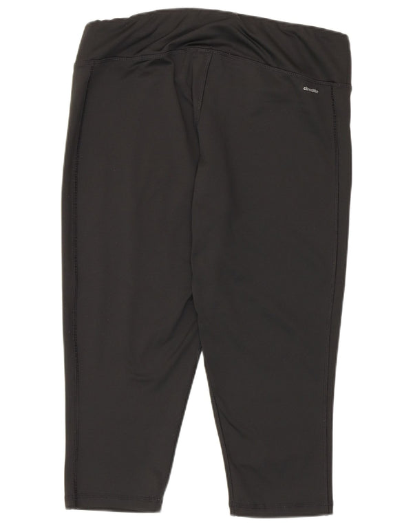 Leggings Adidas Climalite Capri da donna UK 16/18 Large Nero Poliestere
