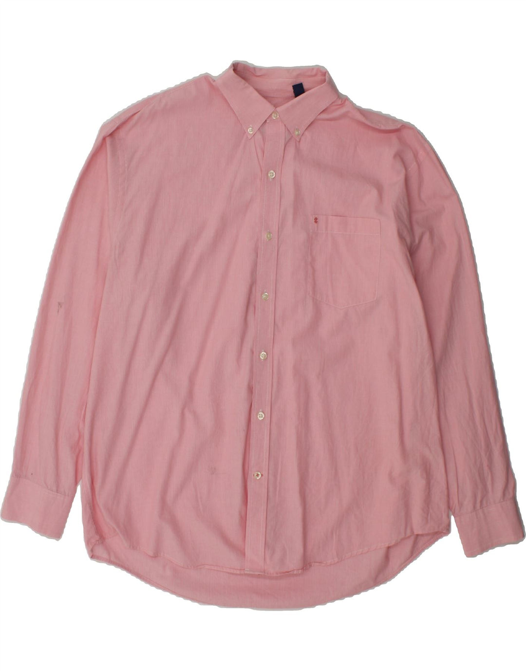 IZOD Mens Shirt XL Pink Pinstripe Cotton Vintage Izod and Second-Hand Izod from Messina Hembry 