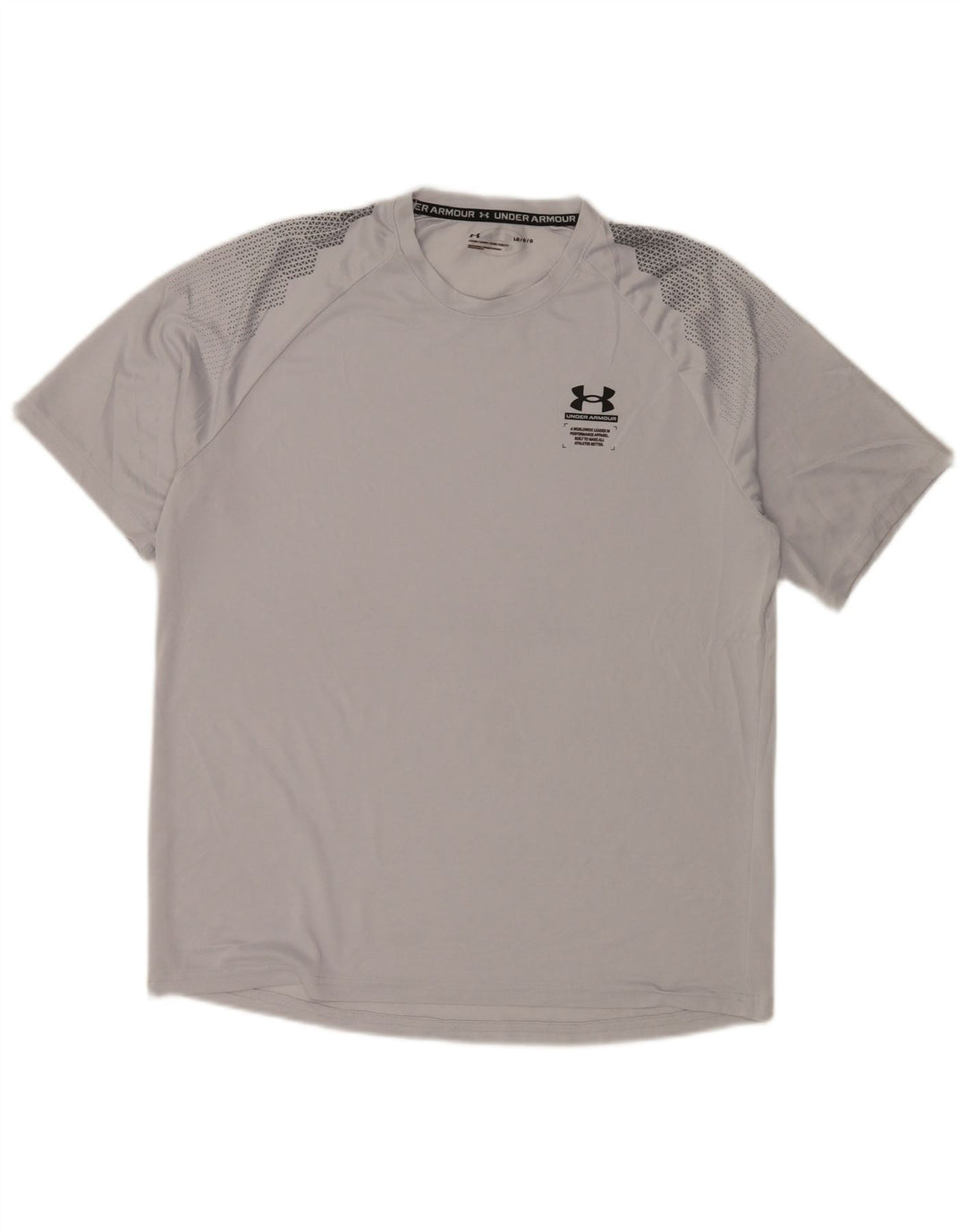 T-shirt da uomo Under Armour Top grande grigio geometrico