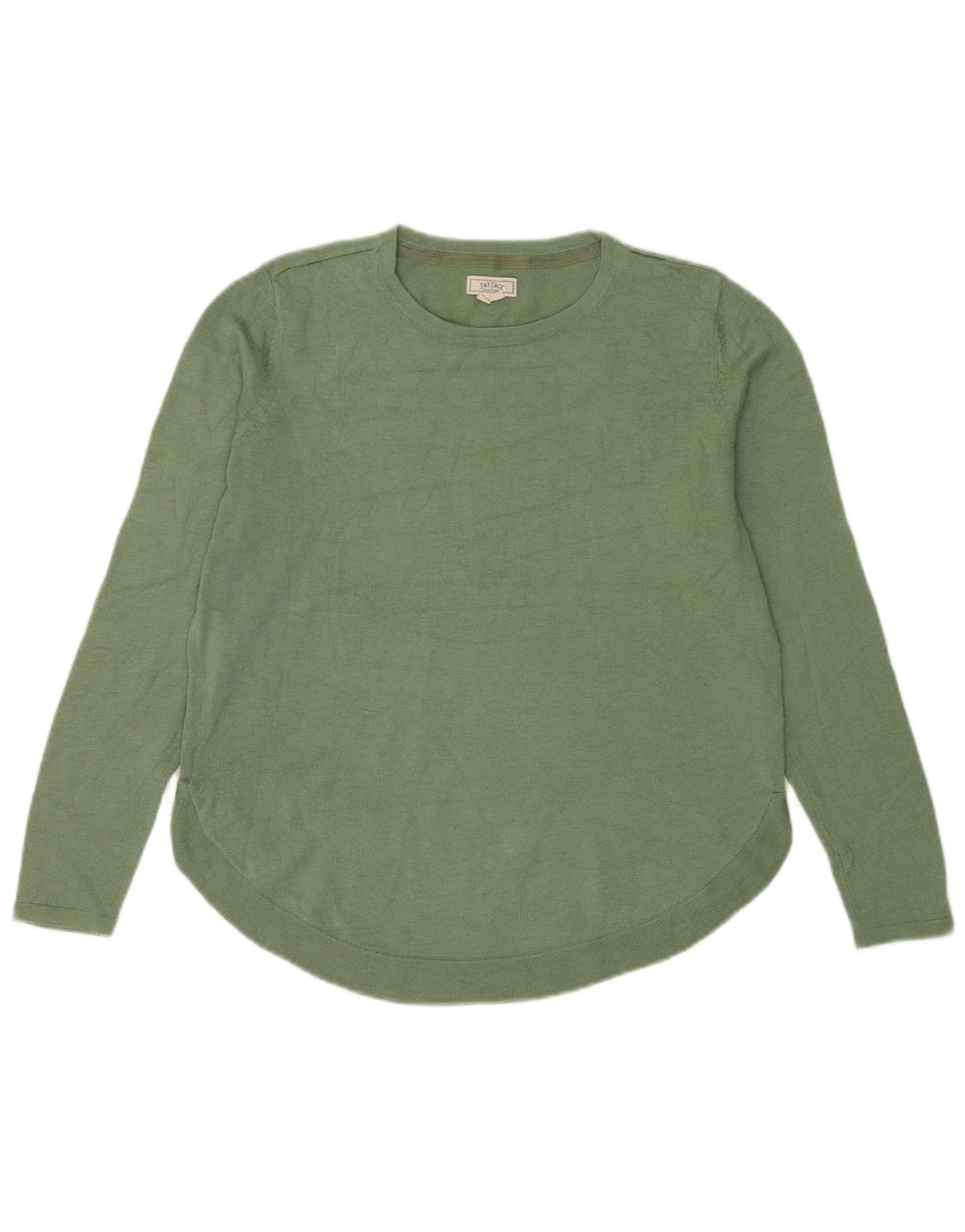 Maglione maglione con scollo a barca da donna Fat Face UK 12 Poliestere verde medio