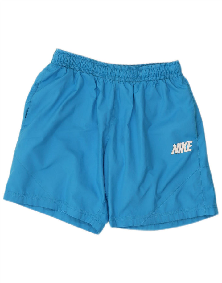 Pantaloncini sportivi Nike da uomo in poliestere blu medio