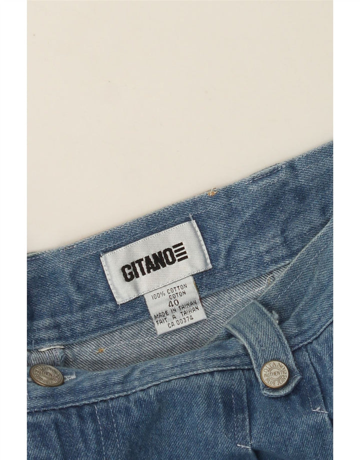 Pantaloncini di jeans con ancoraggio da donna GITANO W40 2XL cotone blu