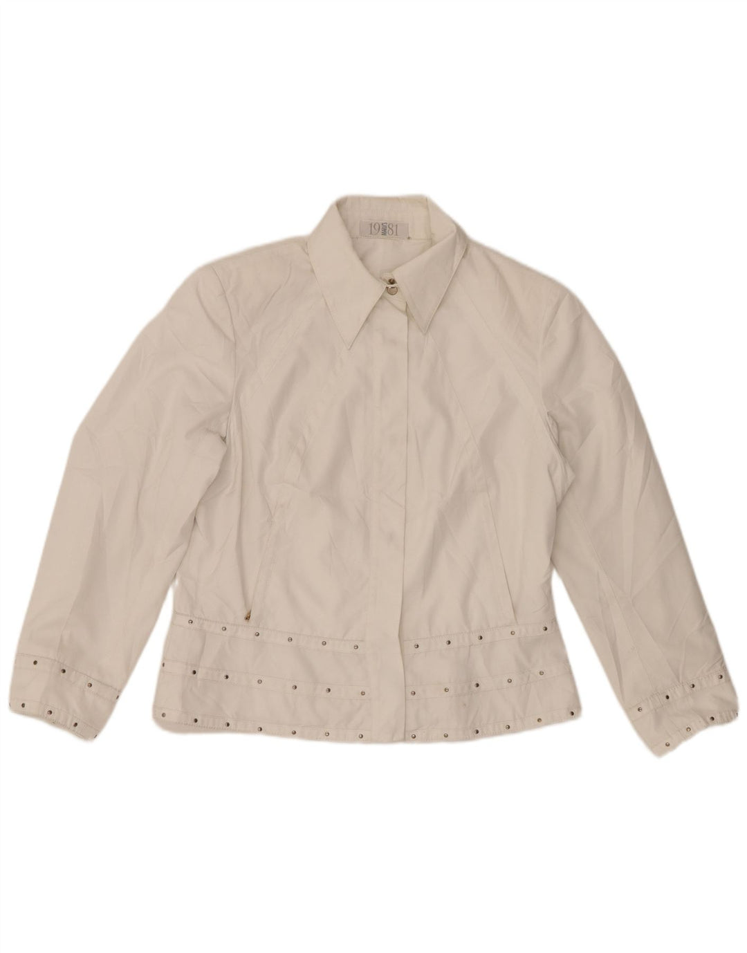 Giubbotto bomber da donna MARLY'S 1981 UK 16 grande bianco