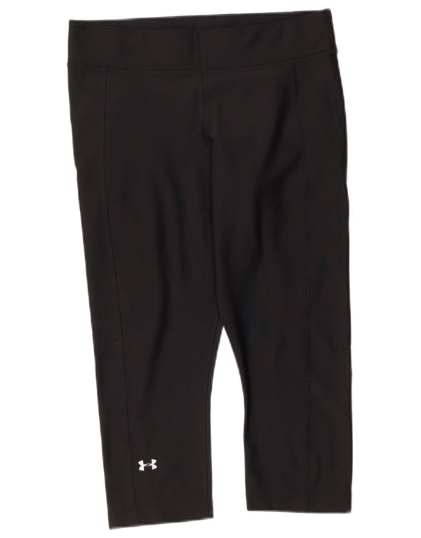 Leggings Capri Heat Gear da donna Under Armour UK 14 Large Nero