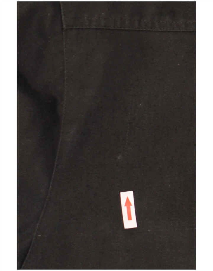 Giacca Sherpa vintage da donna UK 20 2XL Nera