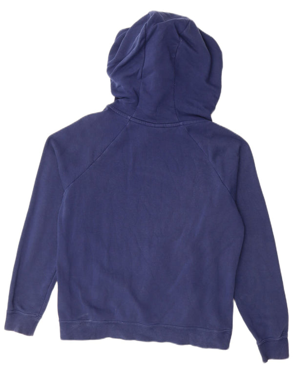 Felpa con cappuccio oversize da donna Nike UK 10 Small in cotone blu navy