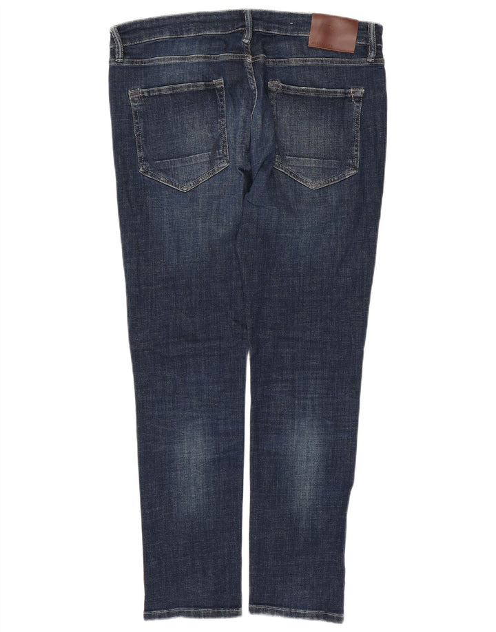 Jeans slim da uomo ALL SAINTS W34 L30 cotone blu navy