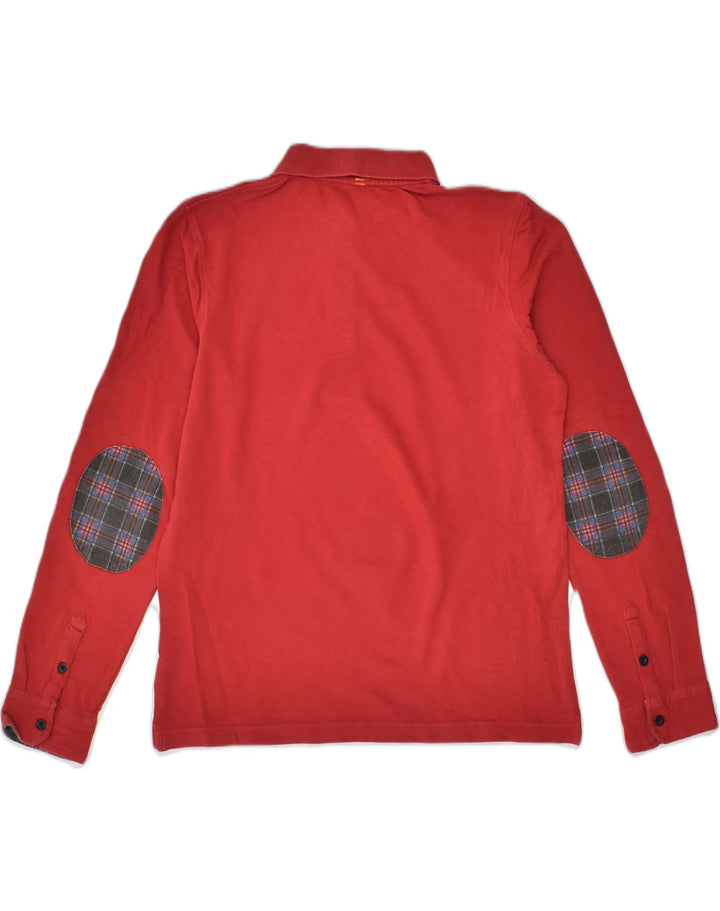 SUN68 Boys Long Sleeve Polo Shirt 13-14 Years Red Cotton | Vintage Sun68 | Thrift | Second-Hand Sun68 | Used Clothing | Messina Hembry 