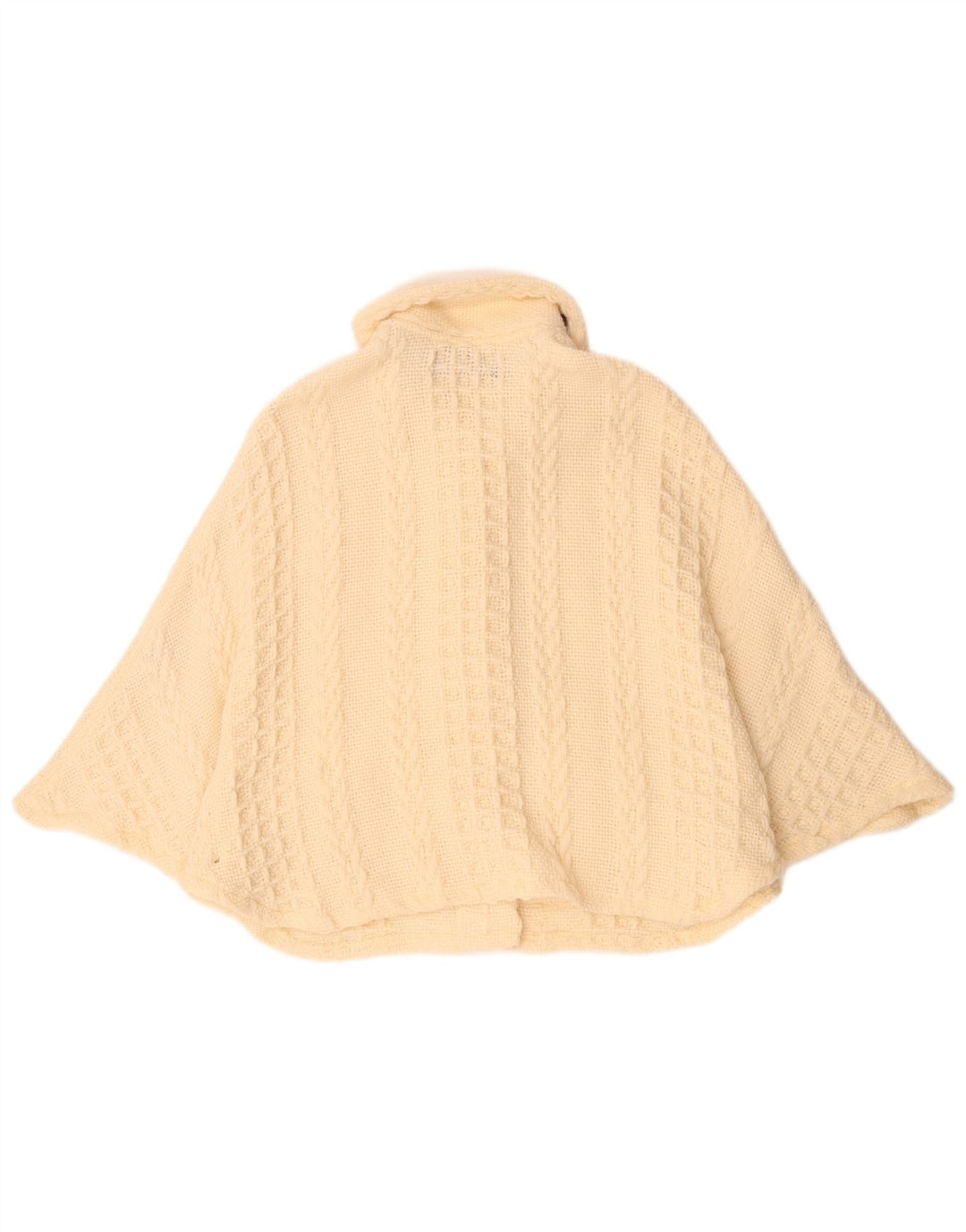 JOHN BRANIGAN Maglione poncho da donna taglia unica bianco sporco