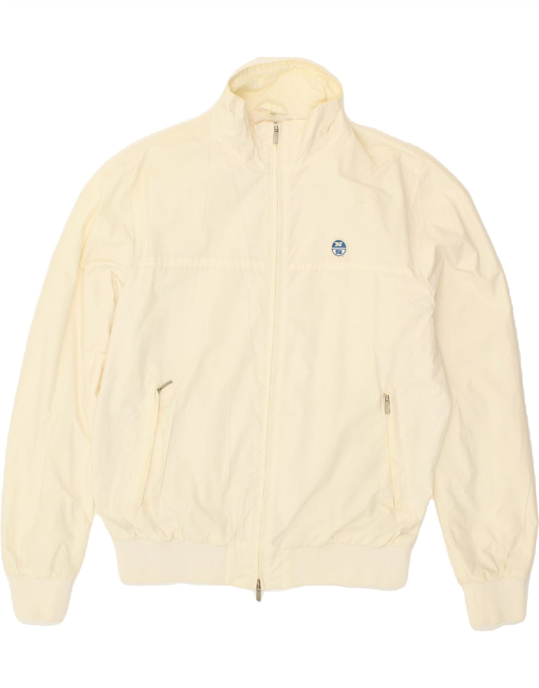 NORTH SAILS Womens Tracksuit Top Jacket UK 18 XL Off White Polyamide Vintage North Sails and Second-Hand North Sails from Messina Hembry 