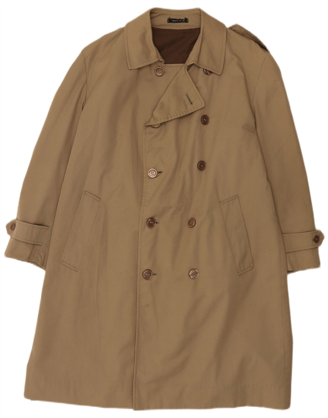 Trench da uomo vintage UK 36 piccolo beige classico
