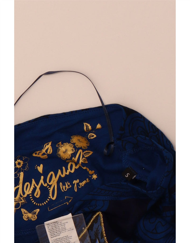 DESIGUAL Camicetta oversize a pipistrello da donna Top UK 10 Piccolo blu Paisley